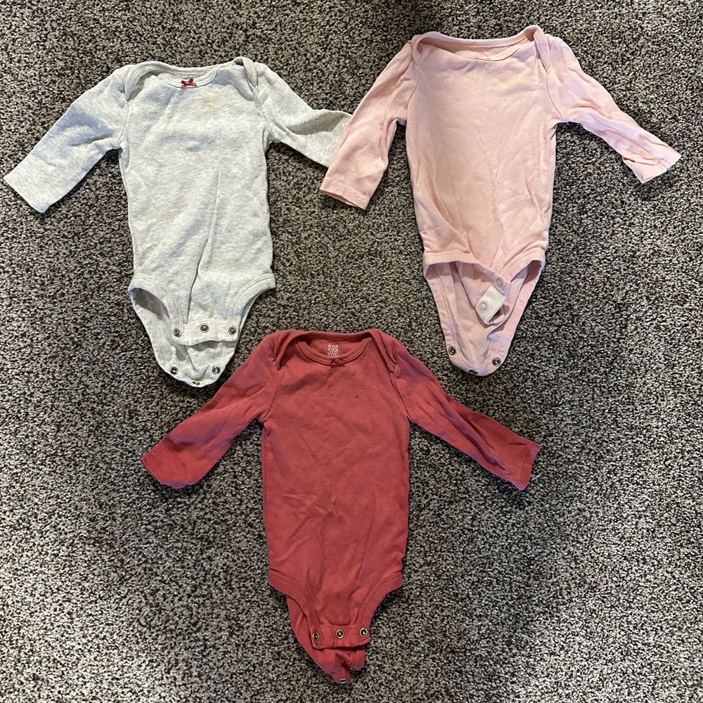Carter’s long sleeve onesies